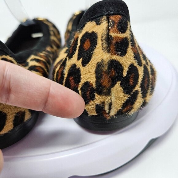 AGL Monika Cap Toe Ballet Flats Shoes Leopard Print Women’s Size 10 Calf Hair - Picture 11 of 13
